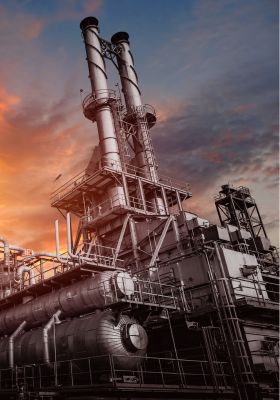 Industrial engineering team executing fabrication project